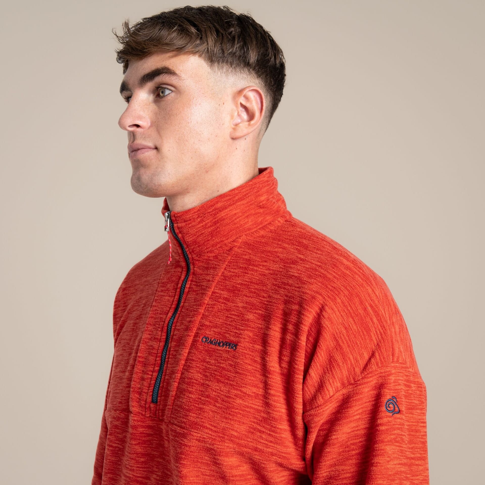 Craghoppers Craghoppers Men's Esk Half Zip Fleece in Red - 4