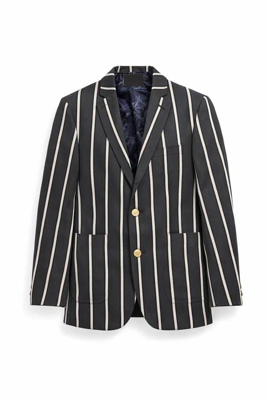 ASOS ASOS Blazer UK 38 Black Striped Smart Jacket