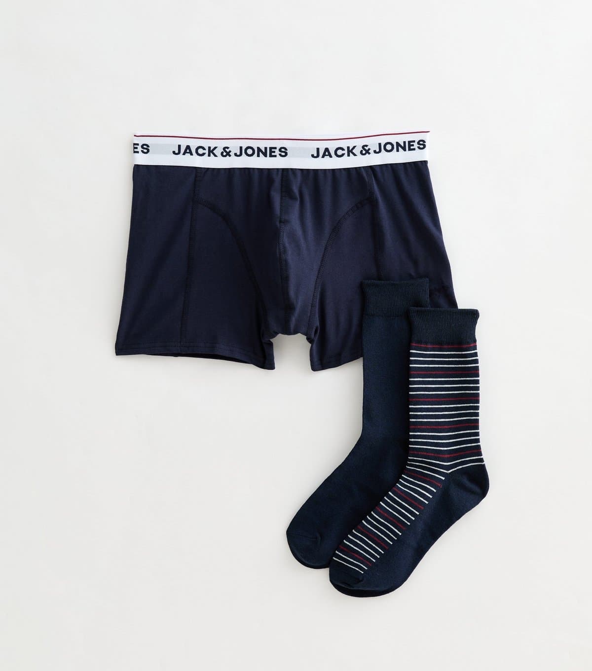jack & jones Men's Navy Boxers and Socks Gift Set Jack & Jones New Look