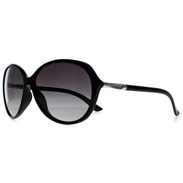 Seksy Seksy Women's Oval Polished Black Smoke Gradient N2809 - 2