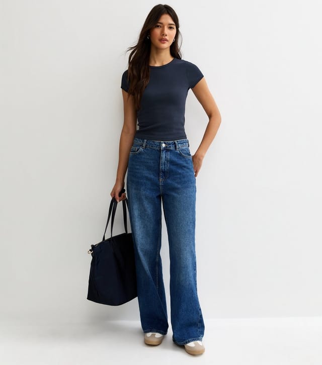 New Look Women's Navy Baby Tee T-Shirt New Look - 3