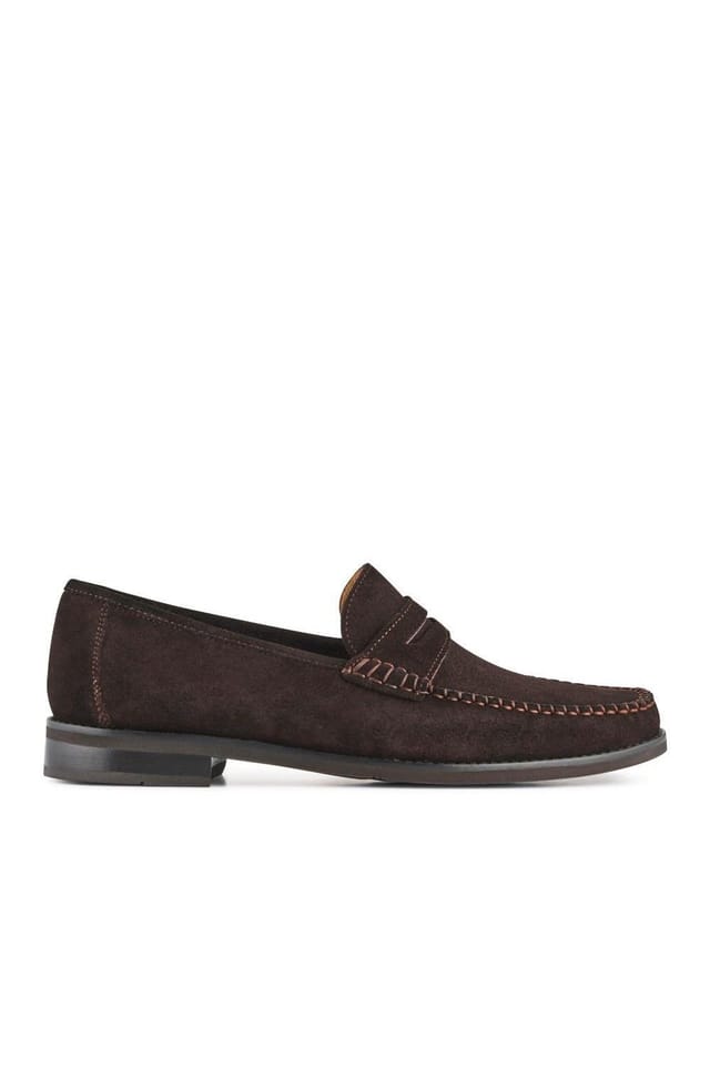 Jones Bootmaker Jones Bootmaker Men's Quennell Leather Penny Loafers in Dark Brown - 2