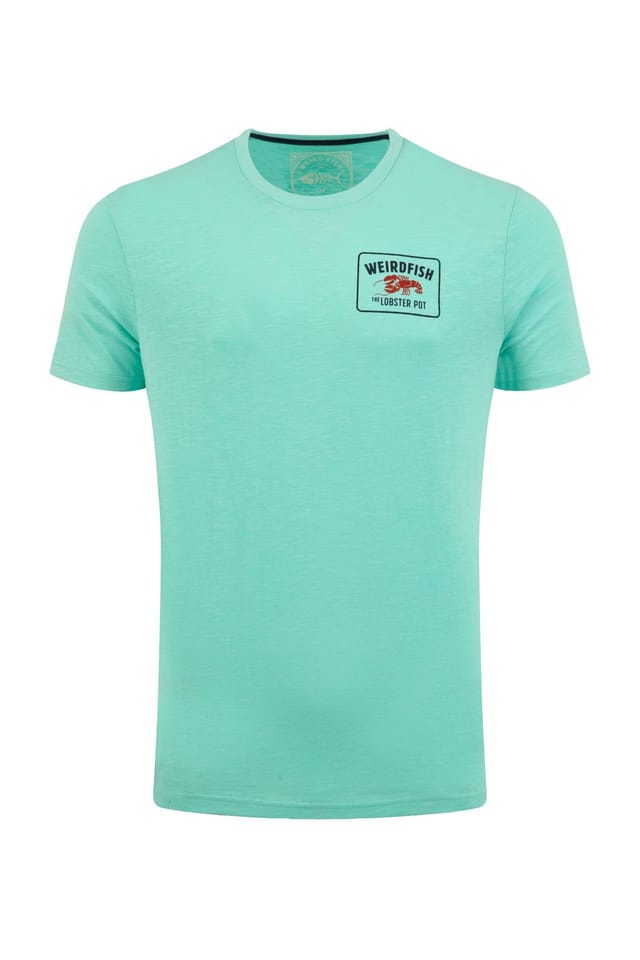 Weird Fish Weird Fish Men's Lobster Pot Graphic T-Shirt in Aqua - 2