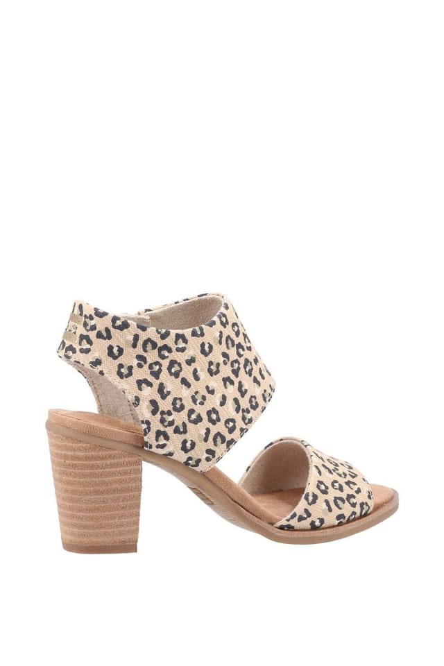 TOMS TOMS Women's Majorca Cutout Textured Cheetah Sandal in Natural - 2