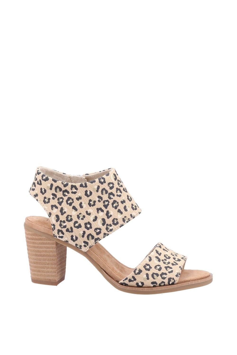 TOMS TOMS Women's Majorca Cutout Textured Cheetah Sandal in Natural - 4