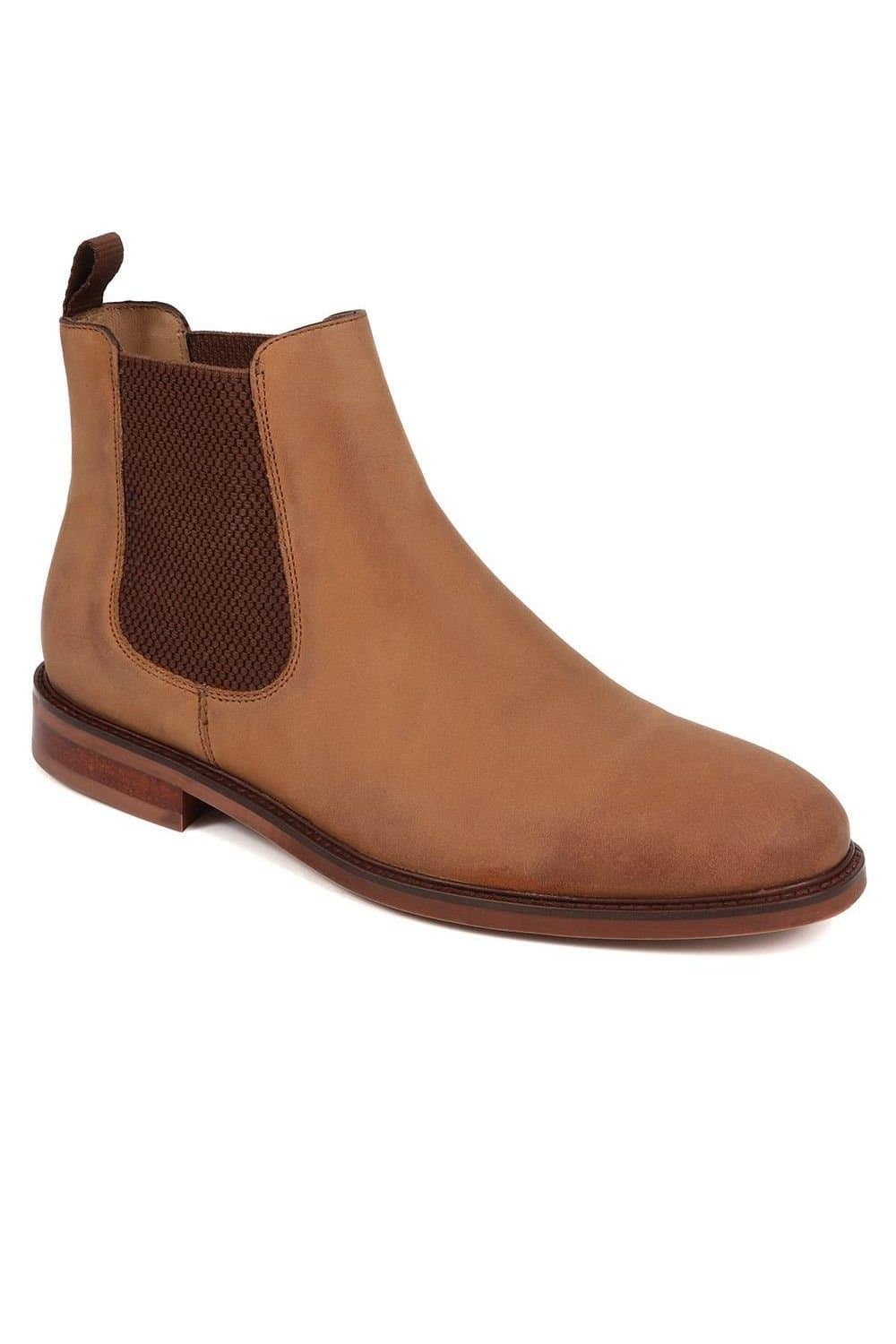 Jones Bootmaker Jones Bootmaker Men's Debden Leather Chelsea Boots in Tan