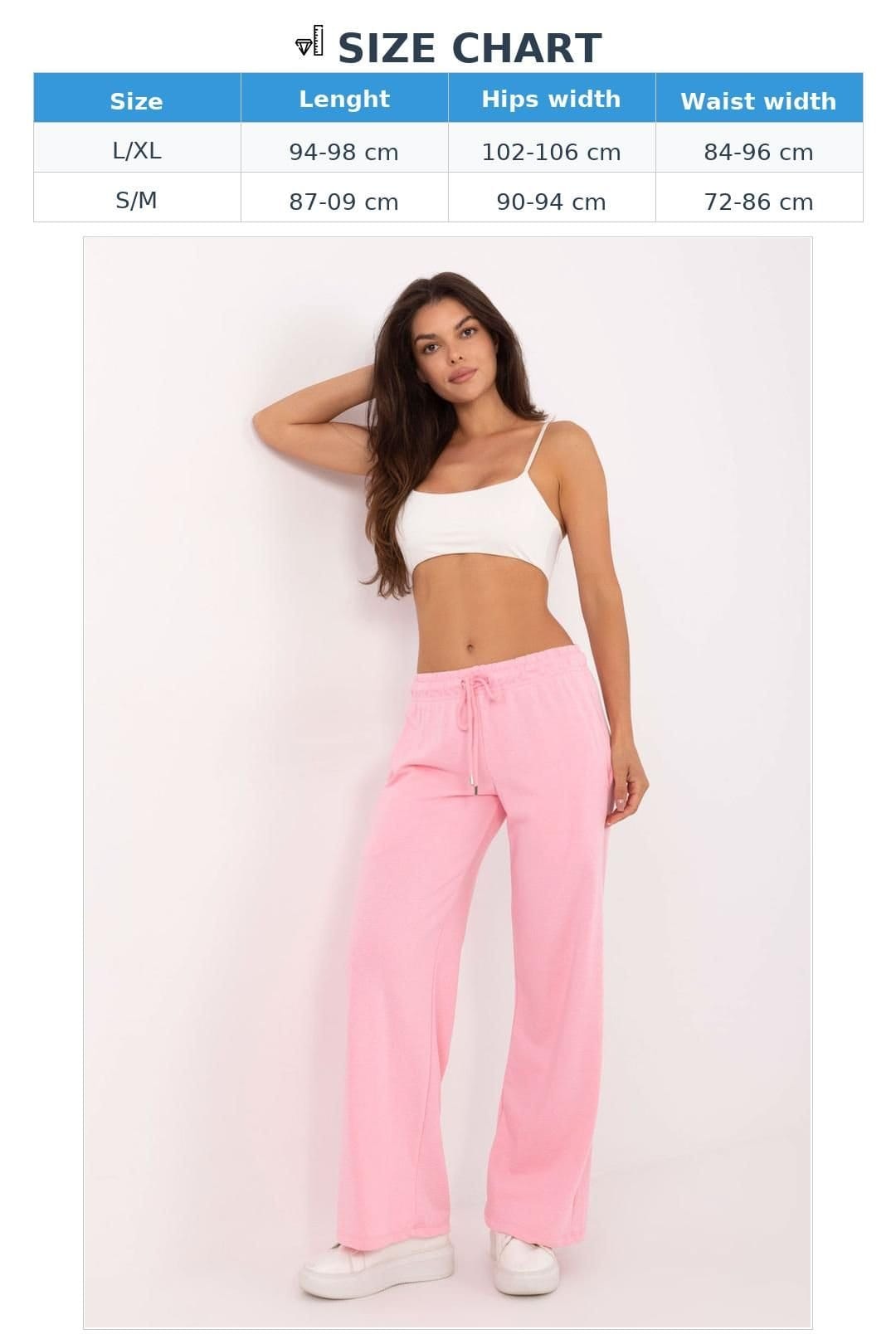 Love Lace Love Lace Women's Cotton Polyester Casual Drawstring Sweatpants Style 216516 in Pink - 4