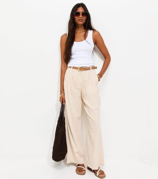 New Look Women's White Cotton Rich Scoop Neck Vest New Look - 2