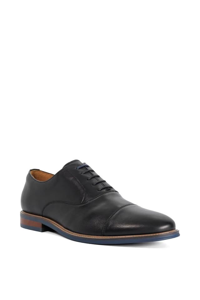 Dune London Dune London Men's Wide Fit 'Stanlakes' Leather Lace Up Shoes in Black - 2