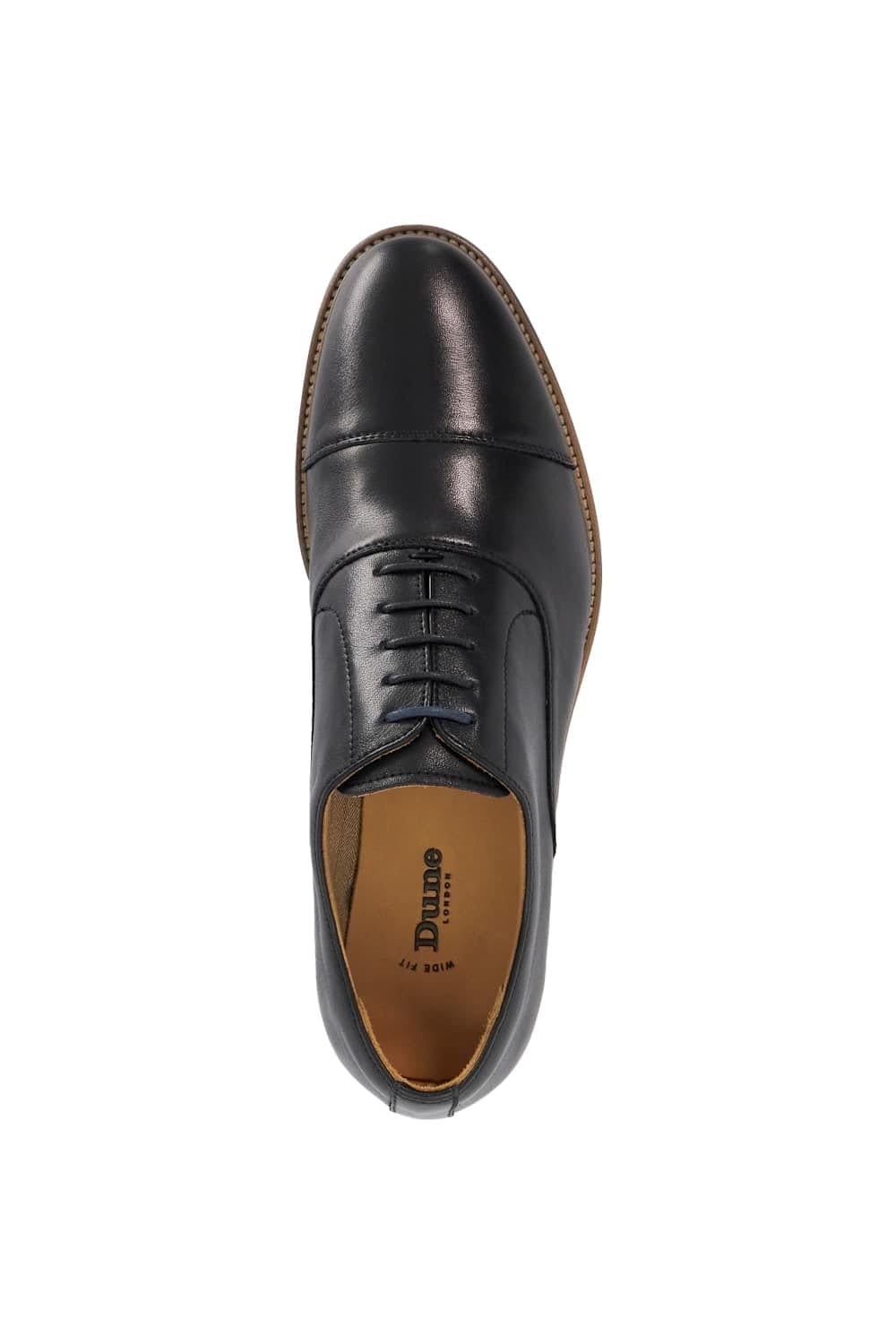 Dune London Dune London Men's Wide Fit 'Stanlakes' Leather Lace Up Shoes in Black - 4