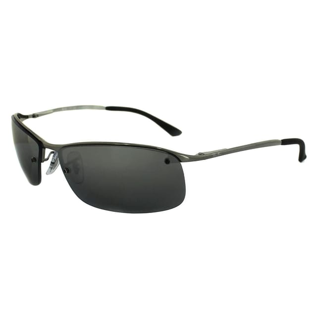 Ray-Ban Ray-Ban Men's Wrap Gunmetal Silver Mirror Sunglasses in Grey - 2