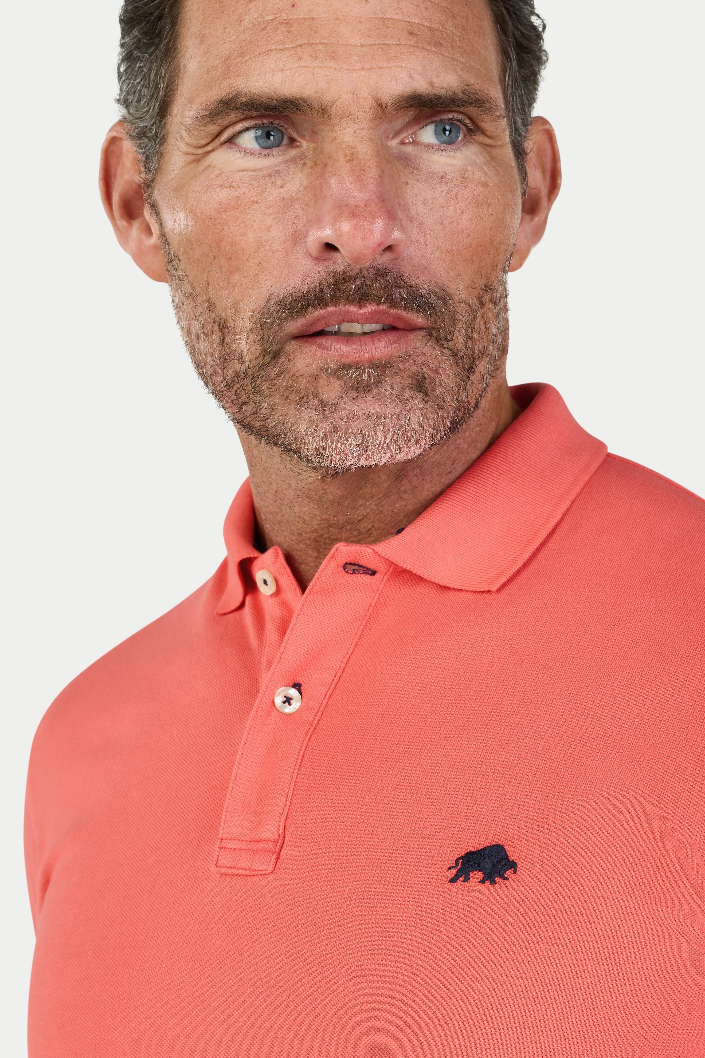 raging bull Raging Bull Men's Classic Polo in Coral - 3