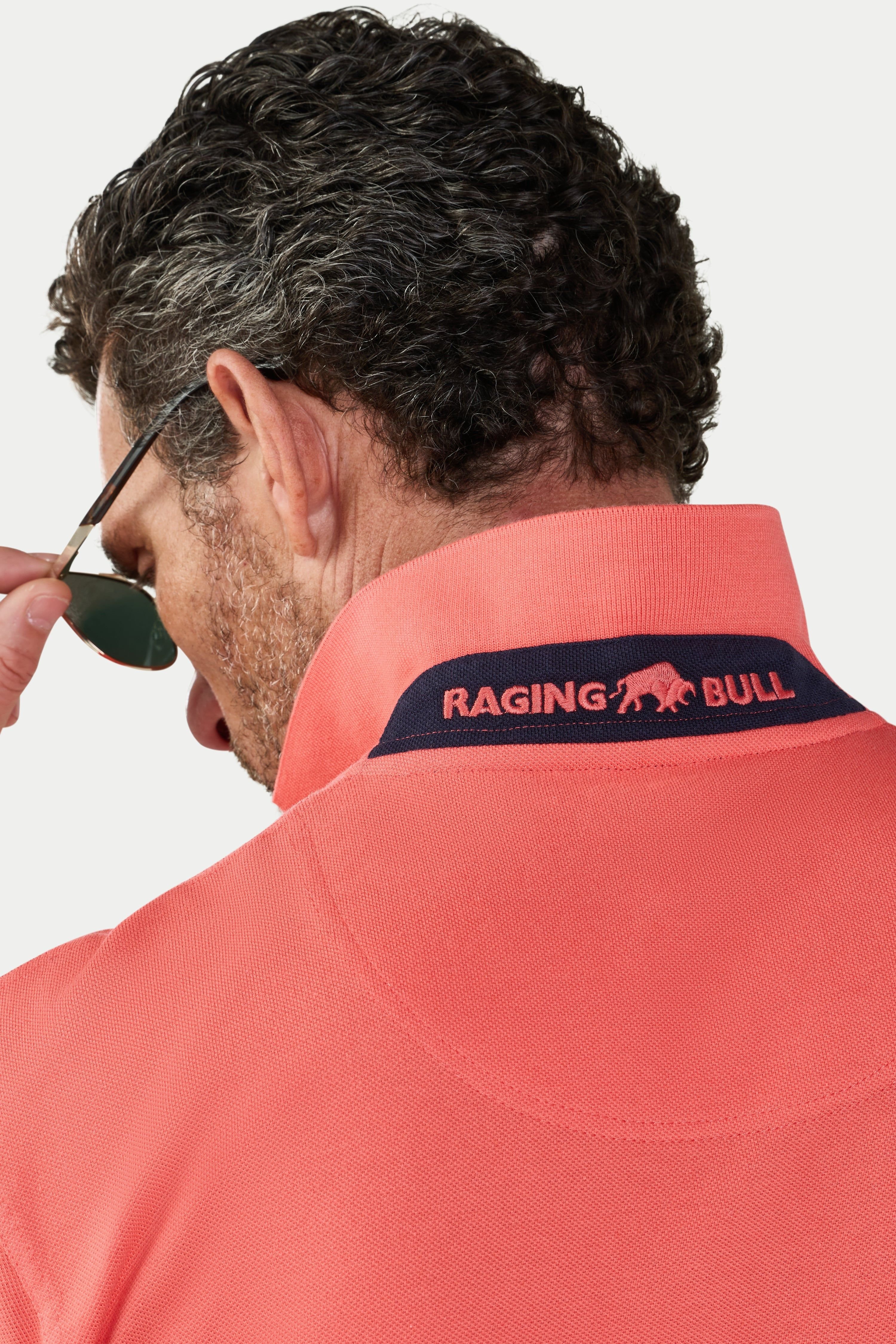 raging bull Raging Bull Men's Classic Polo in Coral - 4
