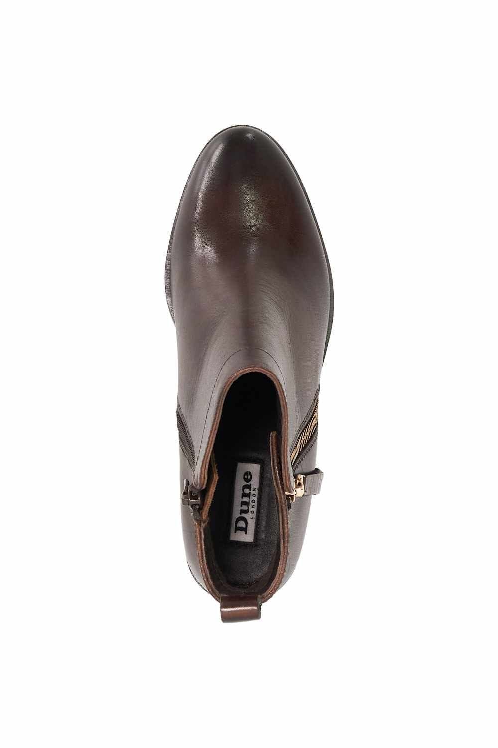 Dune London Dune London Women's 'Paicing' Leather Ankle Boots in Brown - 4