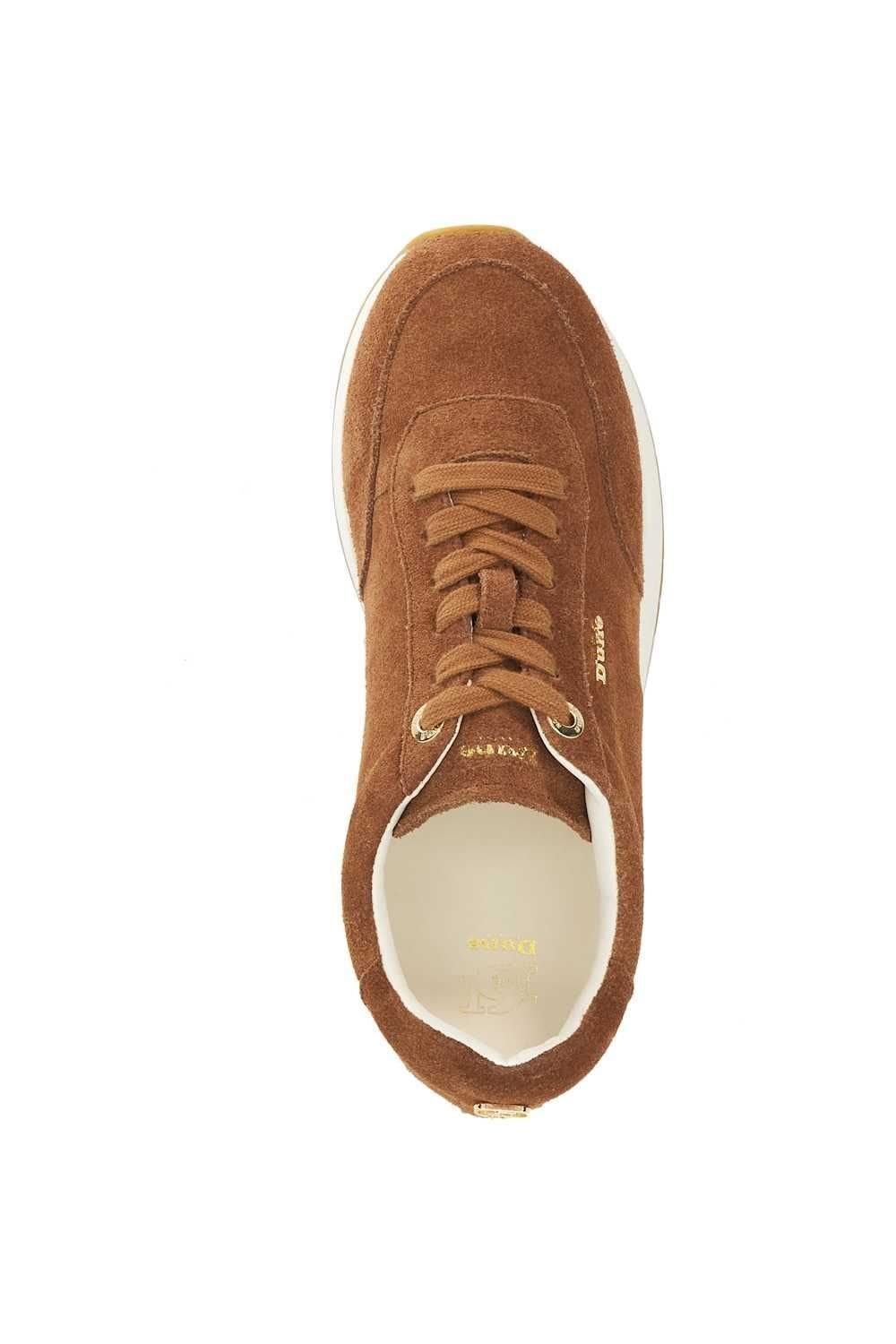 Dune London Dune London Women's 'Ettah' Suede Trainers in Brown - 4