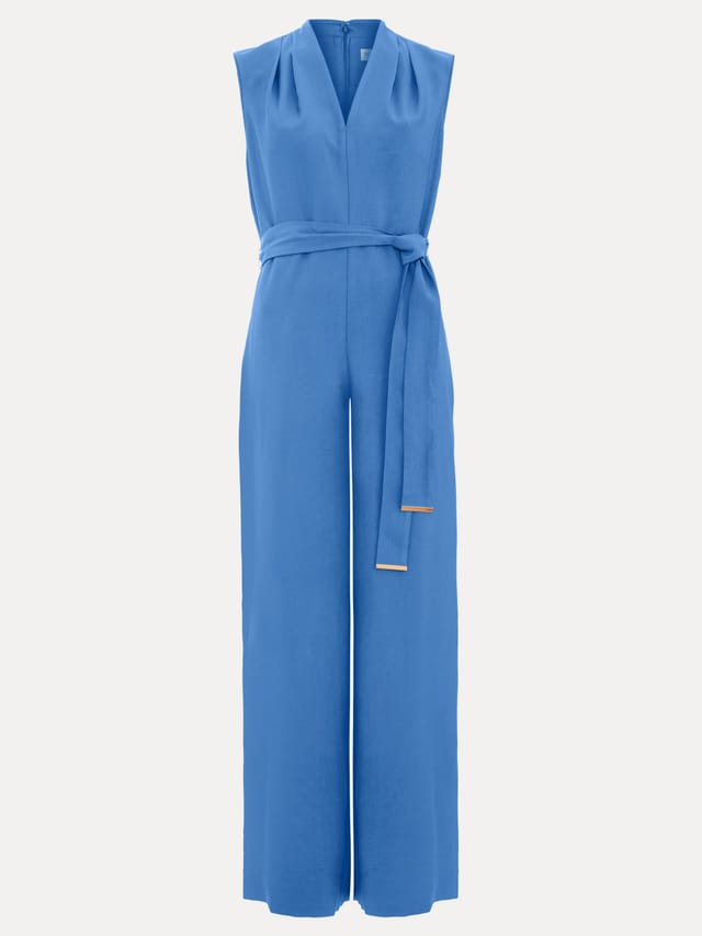 Phase Eight Phase Eight Women's Marta V-Neck Jumpsuit in Bright Blue - 2
