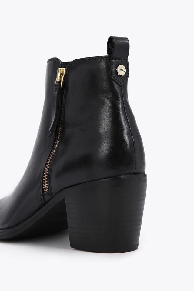 Carvela Carvela Women's 'Secil Wide Fit' Leather Boots in Black - 3