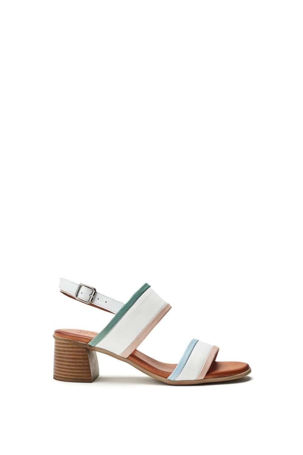 Moda in Pelle Moda In Pelle White Leather Heeled Sandals