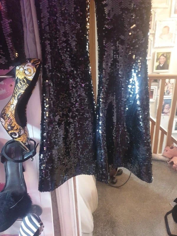 ASOS Sequin asos luxe womans flared suit