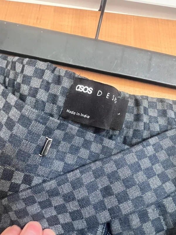 ASOS Design ASOS Design checkered set co ord, denim effect