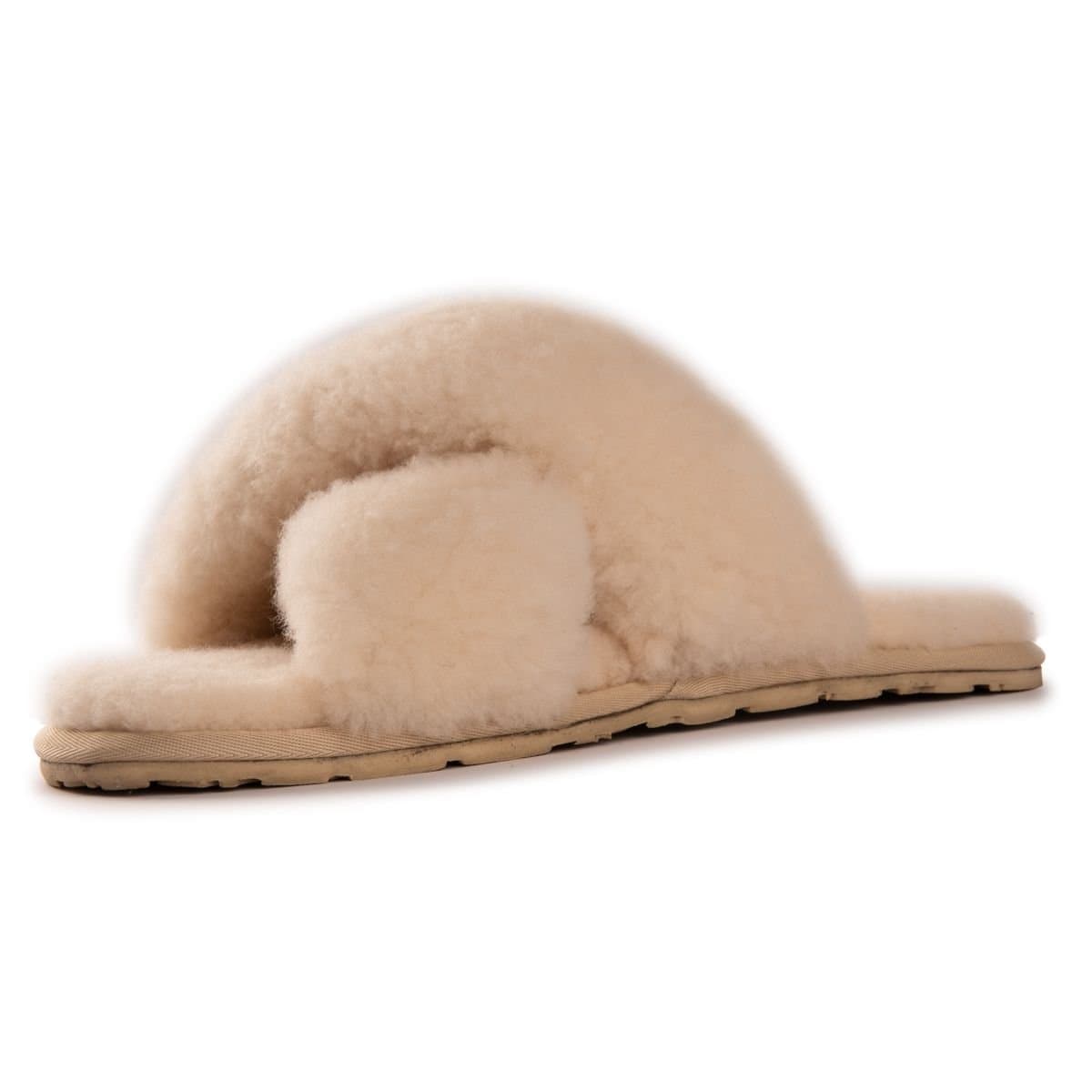 Aus Wooli Australia Aus Wooli Australia Women's Sheepskin Wool Brighton Slippers in Tan