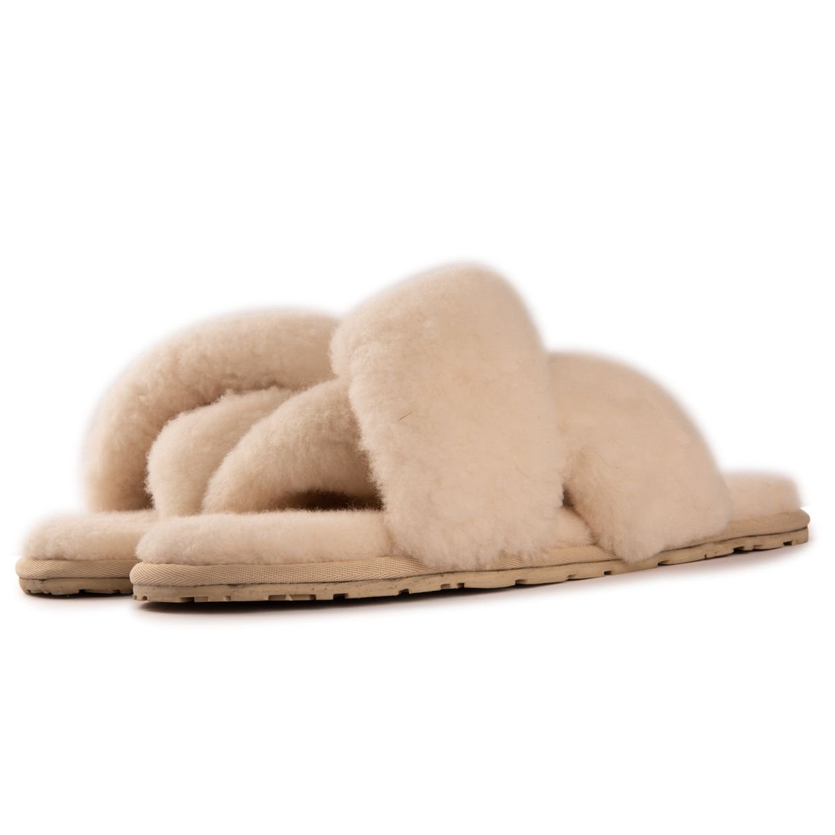 Aus Wooli Australia Aus Wooli Australia Women's Sheepskin Wool Brighton Slippers in Tan - 3