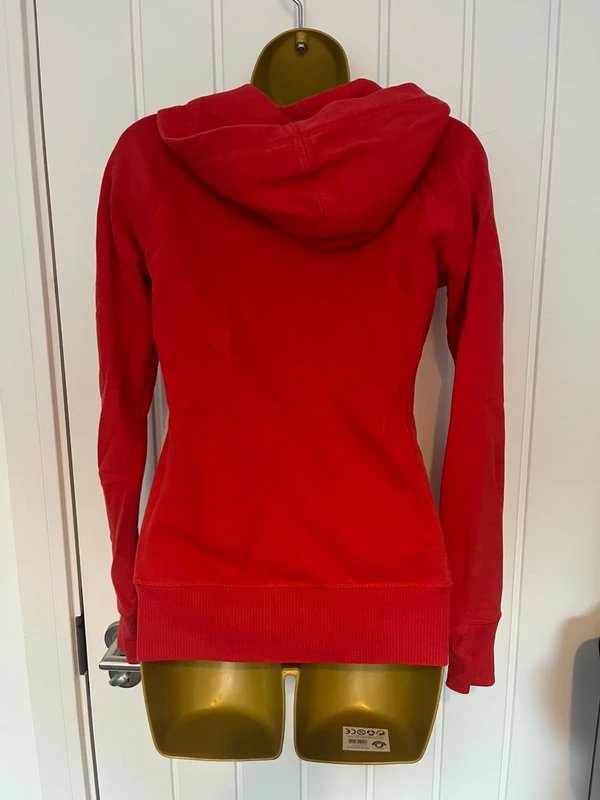 New Look Bright red zip up Y2K hooded hoodie sweatshirt sweater jacket - 1