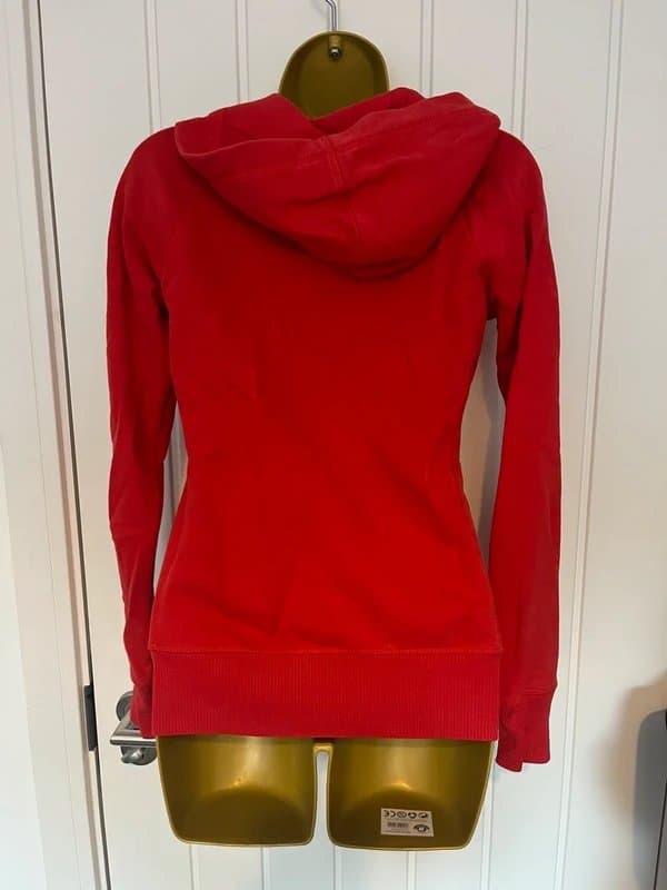 New Look Bright red zip up Y2K hooded hoodie sweatshirt sweater jacket