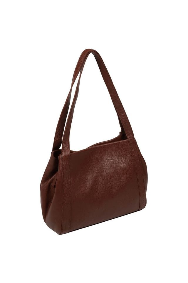 Pure Luxuries London Pure Luxuries London Women's 'Zoff' Leather Handbag in Brown - 2
