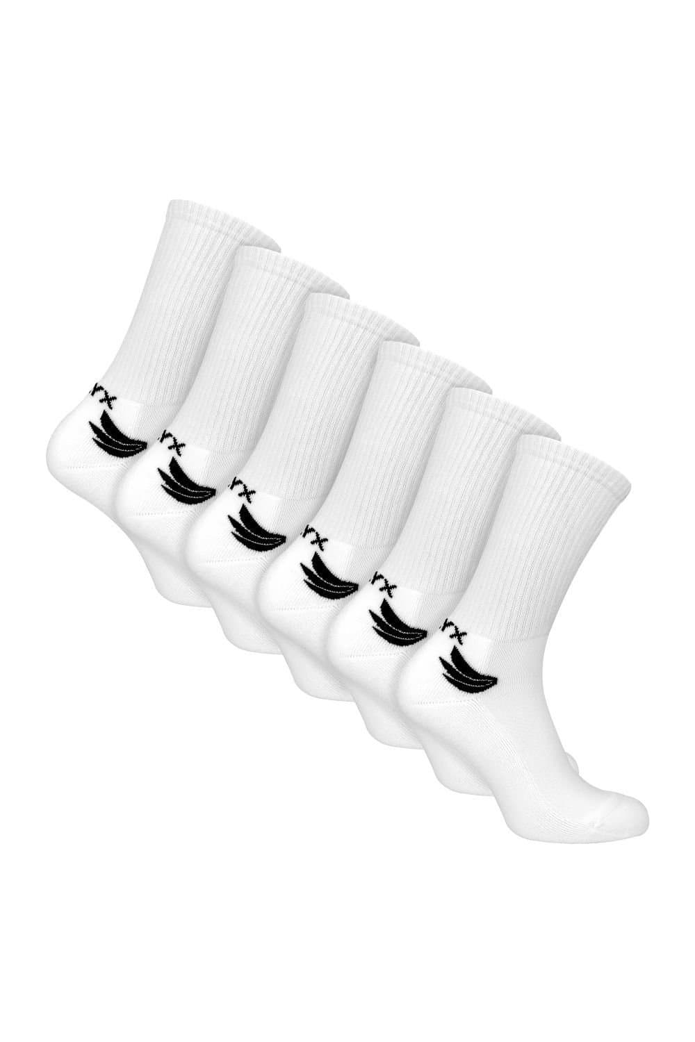 TALYX TALYX Men's 6 Pack Bamboo Sports Socks in White