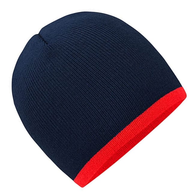 Myrtle Beach Myrtle Beach Men's Contrast Trim Beanie in Navy - 3