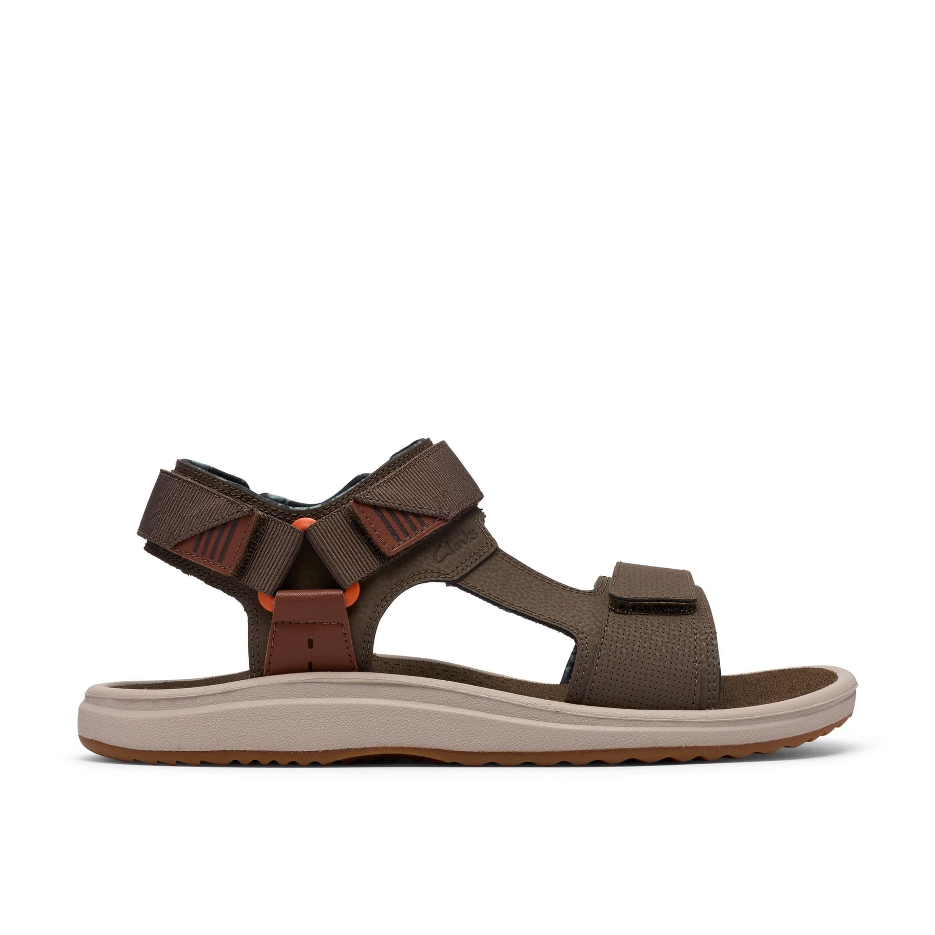 Clarks Clarks Men's Brinkley Trail Olive Flat Sandals in Green