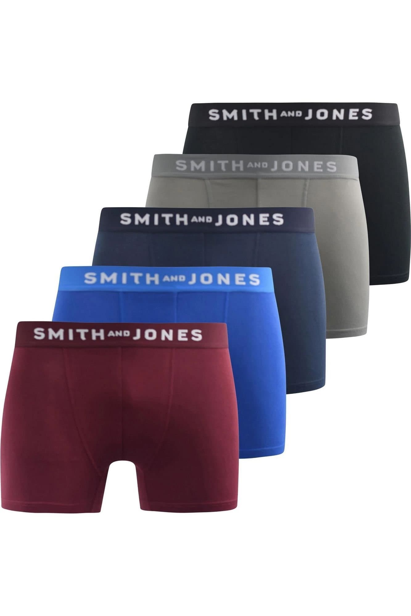 Smith & Jones Smith & Jones Men's Graylen Boxer Shorts (Pack of 5)