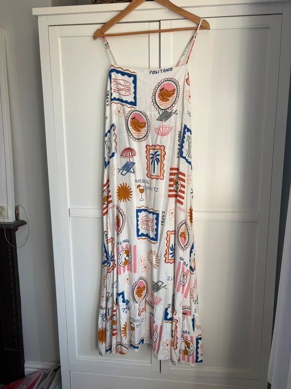 Label of Love Label of Love Positano linen blend dress Large