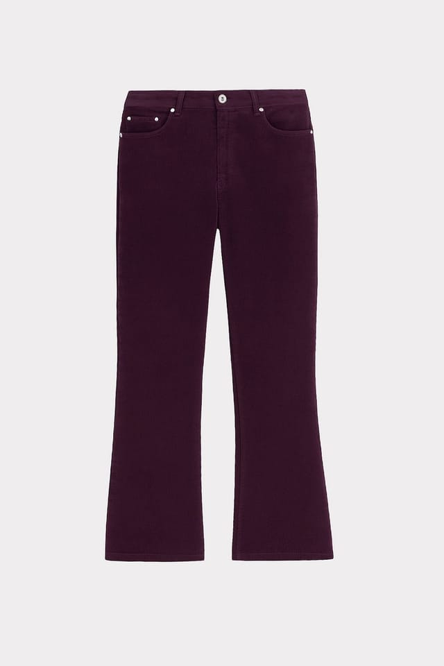 Kettlewell Kettlewell Women's Jamie Cord Bootcut Trousers in Aubergine - 2