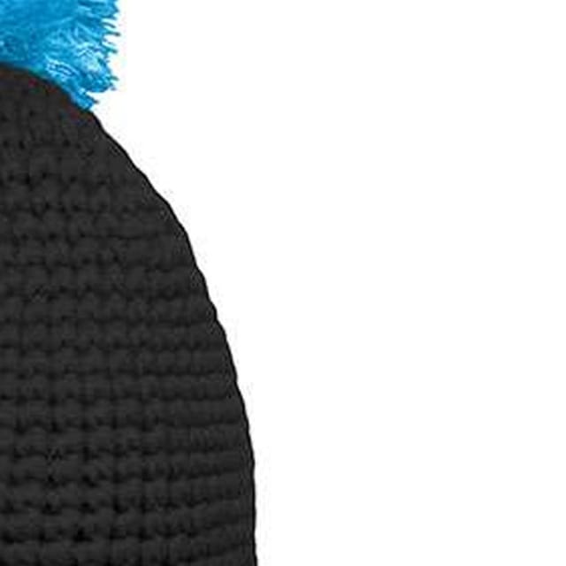 Myrtle Beach Myrtle Beach Men's Contrast Striped Pom Pom Beanie in Jet Black - 2