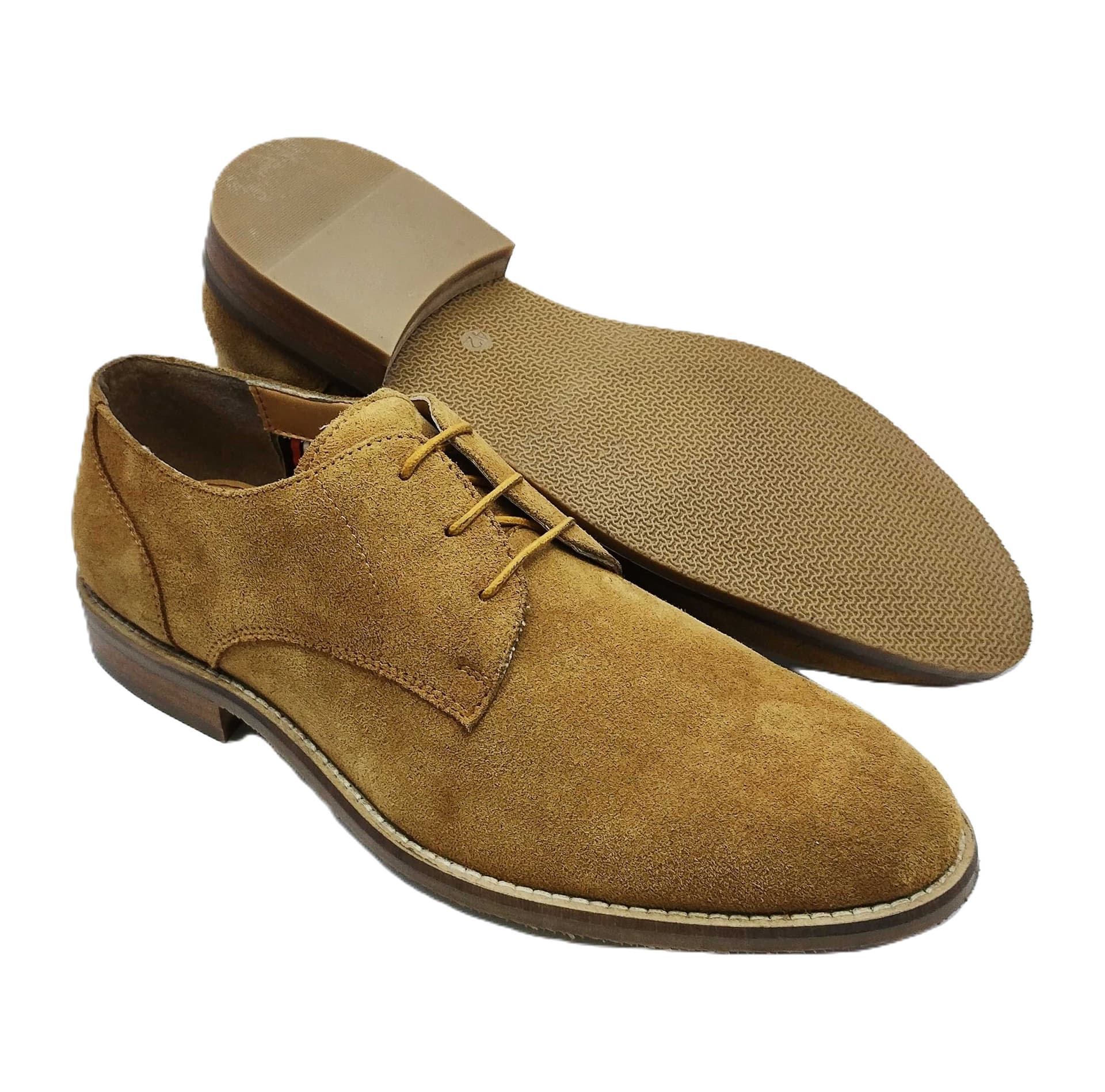 LB COMFORT LB COMFORT Men's Brown Suede Derby Shoes
