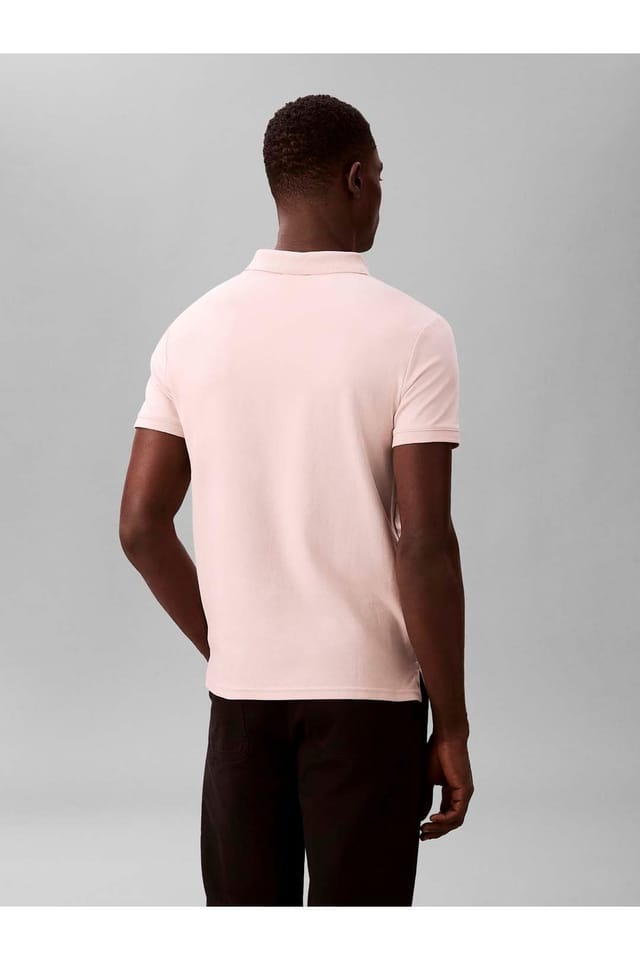 Calvin Klein Calvin Klein Men's Slim Refined Pique Polo Prairie Peach - 3