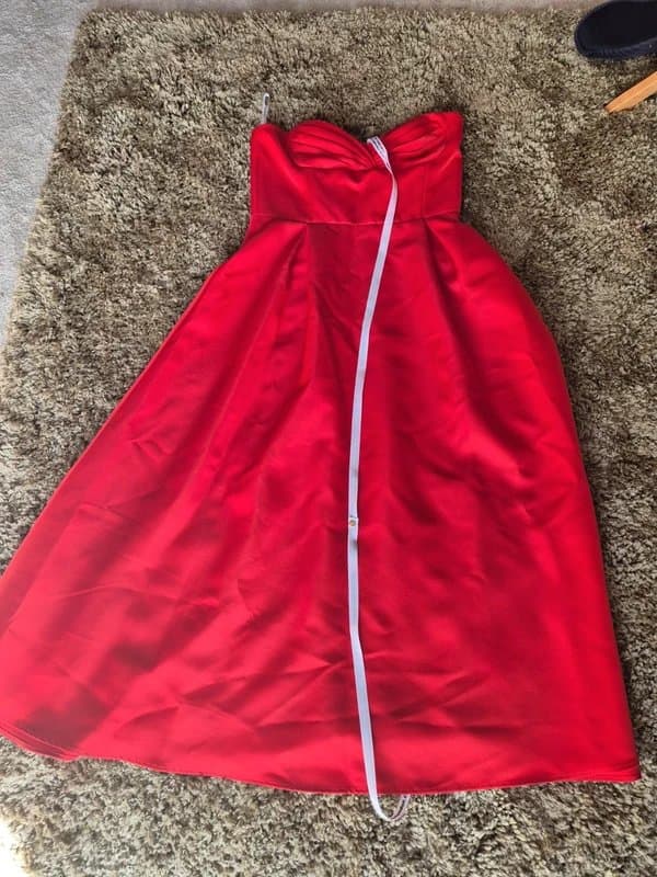 Club L London Club L London wintour sweetheart neckline satin structured bodice size 12