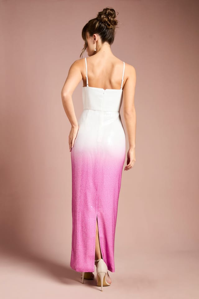 Coast Coast Women's Ombre Sequin Midaxi Dress in Pink - 3