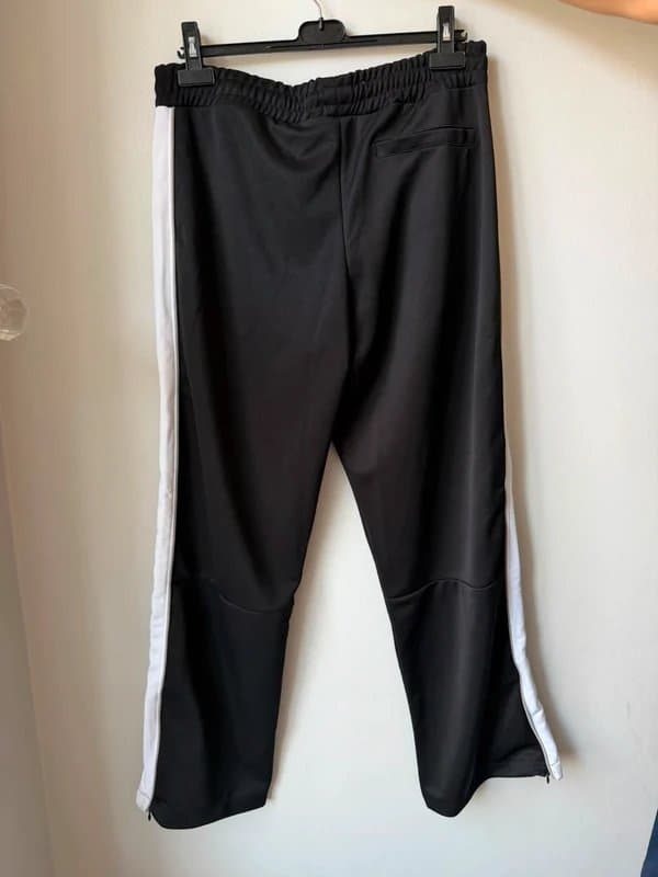 Bershka Bershka Track Pants Size L Black White Side Stripe