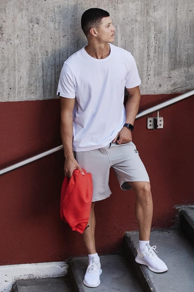 Tommy Life Tommy Life Men's Comfort Fit Crew Neck T-Shirt in Off-White - 2