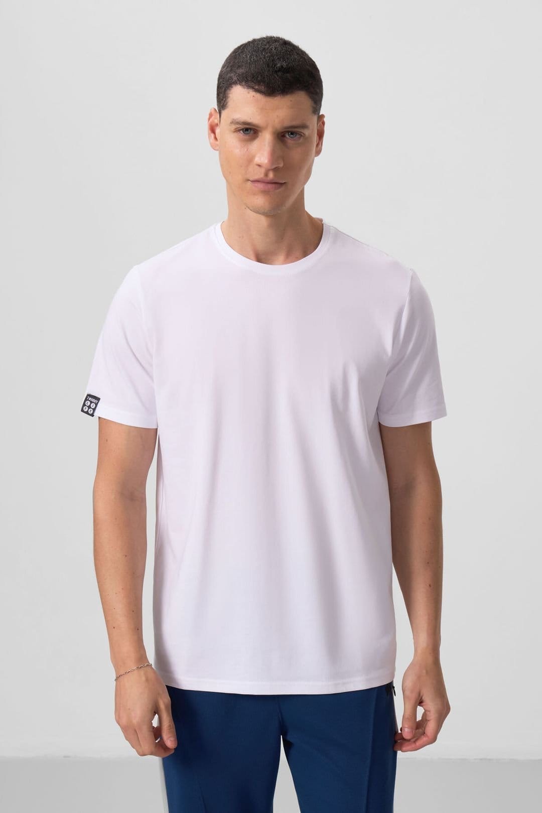 Tommy Life Tommy Life Men's Comfort Fit Crew Neck T-Shirt in Off-White - 4