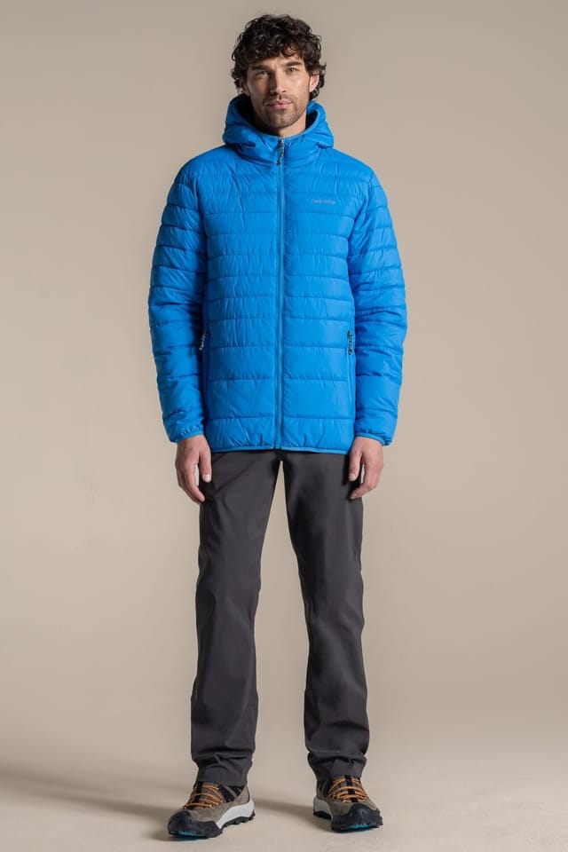 Craghoppers Craghoppers Men's Compresslite IX Hooded Water Repellent Jacket in Light Blue - 3