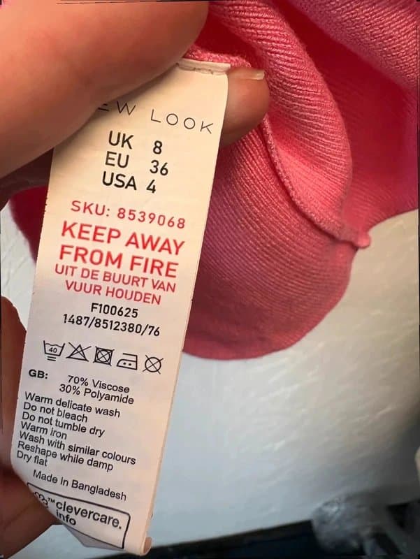 New Look New Look pink Knit sleeveless Top – Size 8 | Soft Stretchy Tank  sku 482