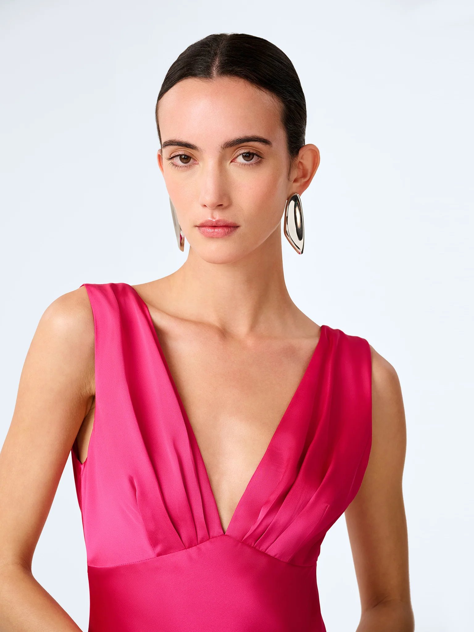 OMNES Casey Dress in Raspberry - 2