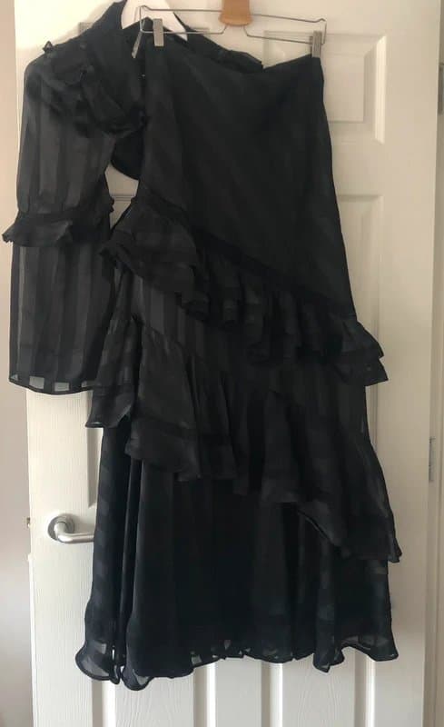 ASOS Design Asos cur out satin and lace maxi dress