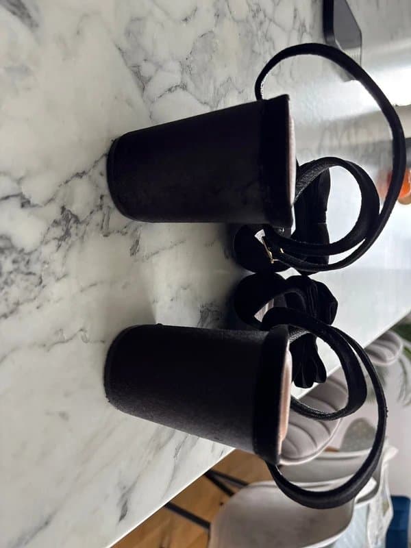 New Look Velvet Bow Heels