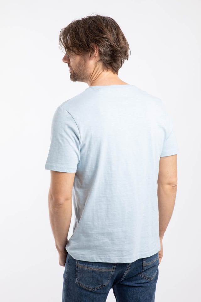 Weird Fish Weird Fish Men's Fished Branded T-Shirt in Light Blue - 3