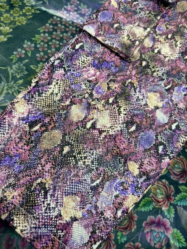 ASOS Asos purple snakeskin print cargo pants size 14 uk